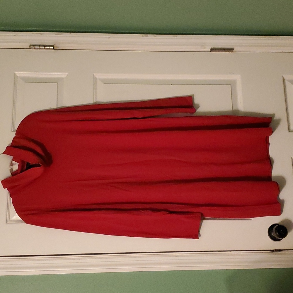 J. Jill Long Sleeve Red Long Sleeve Dress